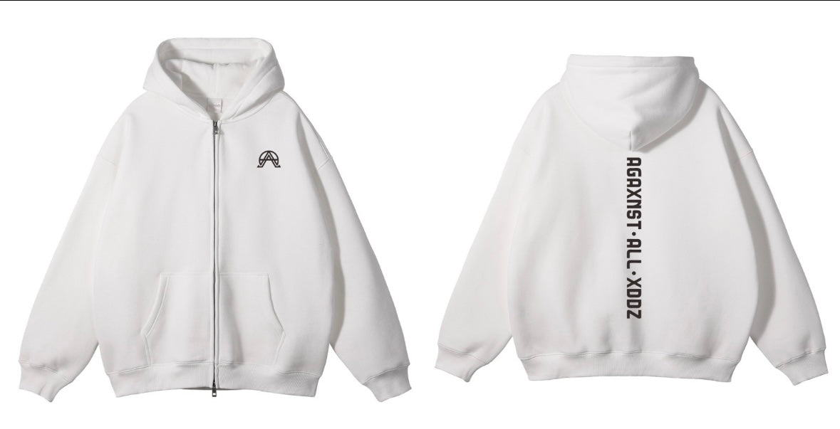 AGAXNST•ALL•XDDZ Signature Zip Hoodie