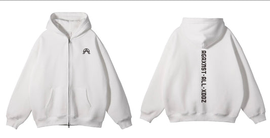 AGAXNST•ALL•XDDZ Signature Zip Hoodie